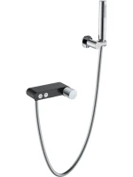 Смеситель для ванны с душем Boheme Stick 123-BCR.2 black touch chrome