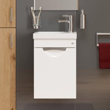 Тумба под раковину Onika Комо 40 подвесная, белая