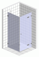 Душевой уголок Radaway Torrenta KDJ 100x80 прозрачное стекло R