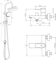 Душевой комплект Orange Thermo Thermo T19-944cr