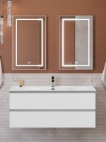 Мебель для ванной комнаты BelBagno Kraft 120 подвесная, bianco opaco, раковина bb-8099-120