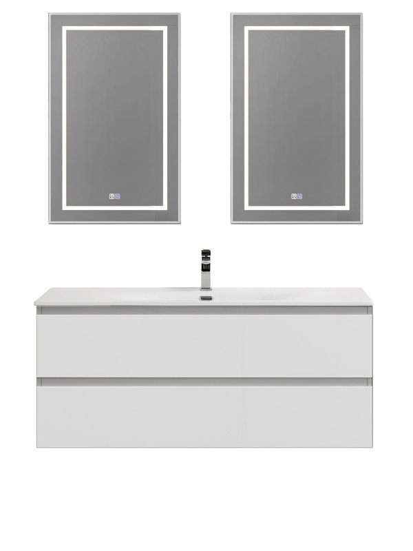 Мебель для ванной комнаты BelBagno Kraft 120 подвесная, bianco opaco, раковина bb-8099-120