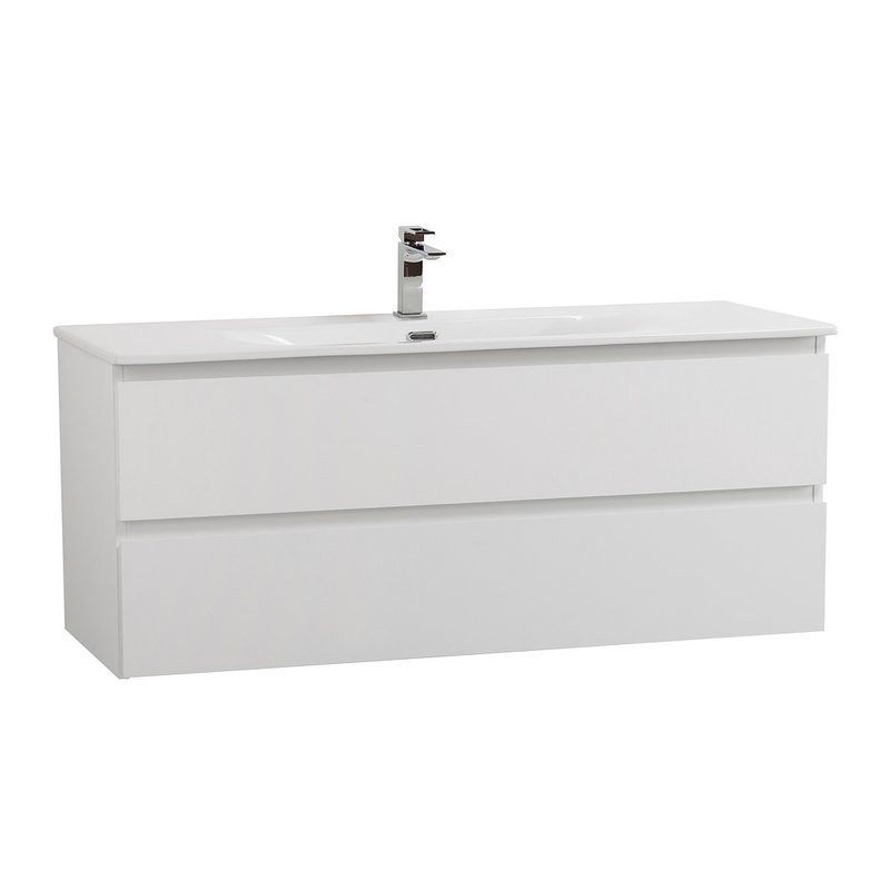 Мебель для ванной комнаты BelBagno Kraft 120 подвесная, bianco opaco, раковина bb-8099-120