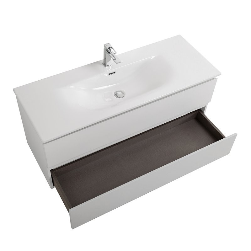 Мебель для ванной комнаты BelBagno Kraft 120 подвесная, bianco opaco, раковина bb-8099-120