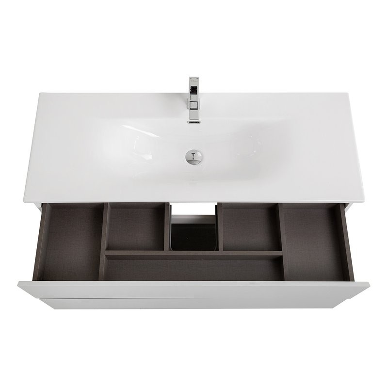 Мебель для ванной комнаты BelBagno Kraft 120 подвесная, bianco opaco, раковина bb-8099-120