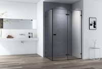 Душевой уголок Cezares Bellagio BELLAGIO-AH-1-100/90-C-NERO 100х90, черный