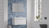 Тумба с раковиной Velvex Pulsus 100 белая