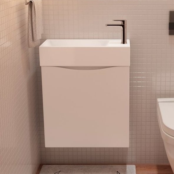 Тумба под раковину Art&Max Liberty L, 50, подвесная, Bianco Lucido