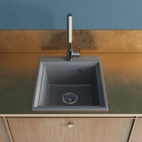 Мойка кухонная Domaci Римини DG 45-51-503 серая Мойка кухонная Domaci Римини DG 45-51-503 серая