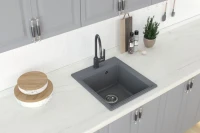 Мойка кухонная Domaci Римини DG 45-51-503 серая Мойка кухонная Domaci Римини DG 45-51-503 серая