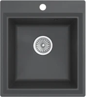 Мойка кухонная Domaci Римини DG 45-51-503 серая Мойка кухонная Domaci Римини DG 45-51-503 серая