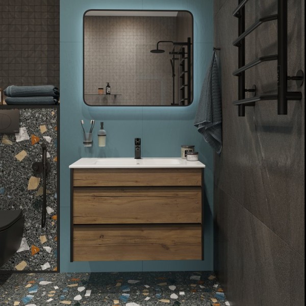 Мебель для ванной комнаты STWORKI Гриндстед 80 дуб таксония