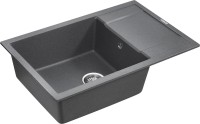 Комплект Мойка Paulmark Flugen 60 PM317850-DG графит + Измельчитель Bone Crusher BC 1000-AS