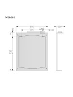 Зеркало Alavann Monaco 60x75 с подсветкой Зеркало Alavann Monaco 60x75 с подсветкой