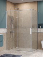 Душевой уголок BelBagno Soft Close-1 AH-1-130/100-C-Cr профиль хром