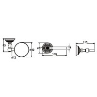 Ершик Rose RG14Q RG1400Q бронза