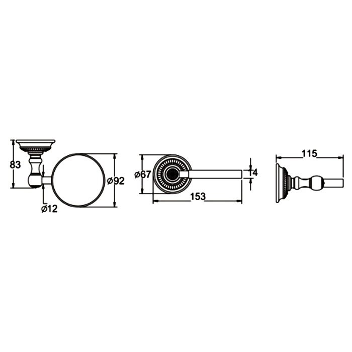 Ершик Rose RG14Q RG1400Q бронза