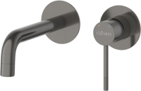 Смеситель для раковины Cezares Relax RELAX-BLI2-1 С ВНУТРЕННЕЙ ЧАСТЬЮ, оружейная сталь