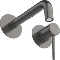 Смеситель для раковины Cezares Relax RELAX-BLI2-1 С ВНУТРЕННЕЙ ЧАСТЬЮ, оружейная сталь