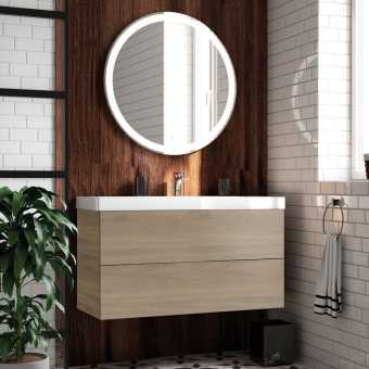 Мебель для ванной Art&Max Verona-Push 100 дуб сонома светлый