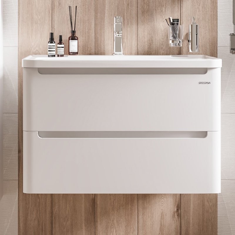 Тумба с раковиной Grossman Адель 80 подвесная