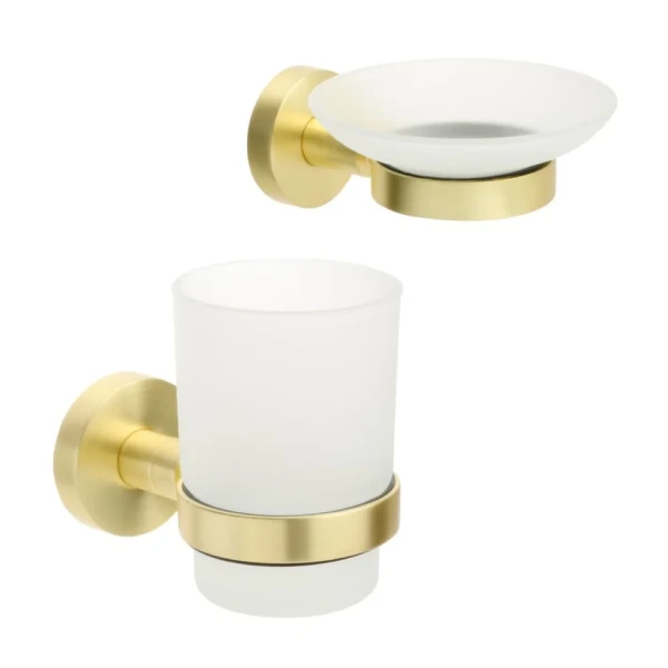 Набор Стакан Fixsen Comfort Gold 87006 + Мыльница 87008