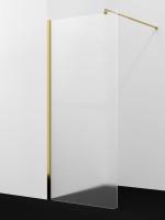 Душевая перегородка Wasserkraft Rur 30W 100 см, профиль глянцевое золото, стекло матовое
