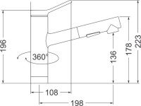 Смеситель для кухни Emar Quartz 3012.9 Алмаз