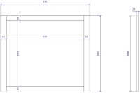 Мебель для ванной комнаты Sanflor Ванесса 95, подвесная, белая