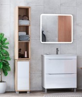 Тумба под раковину Vigo Grani 60 напольная, 2 ящика, белая