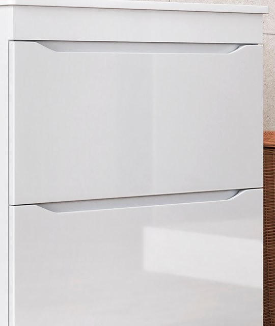 Тумба под раковину Vigo Grani 60 напольная, 2 ящика, белая