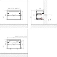 Мебель для ванной комнаты BelBagno Etna 70 rovere moro