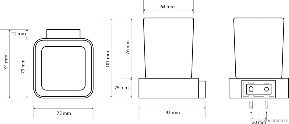Набор Стакан Bemeta Solo 139110012 + Дозатор 139109042