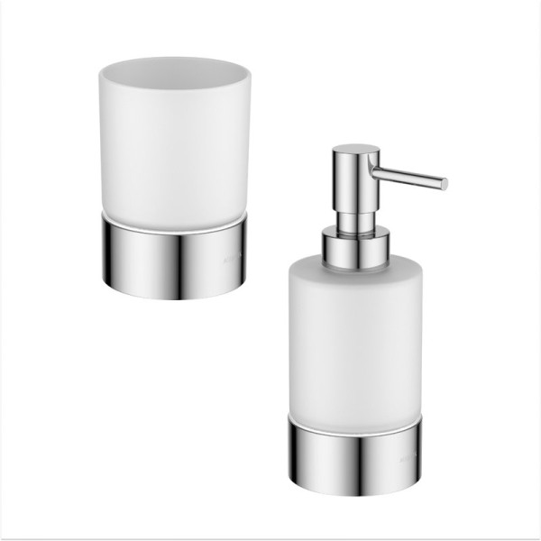 Набор Стакан AQUATEK Лира AQ4428CR + Дозатор AQ4429CR