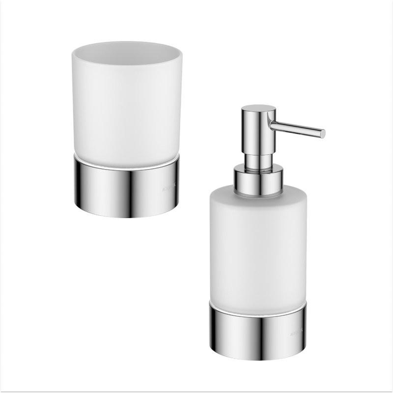 Набор Стакан AQUATEK Лира AQ4428CR + Дозатор AQ4429CR