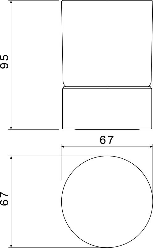 Набор Стакан AQUATEK Лира AQ4428CR + Дозатор AQ4429CR