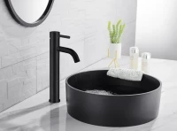 Смеситель для раковины Abber Wasser Kreis AF8111B черный Смеситель для раковины Abber Wasser Kreis AF8111B черный