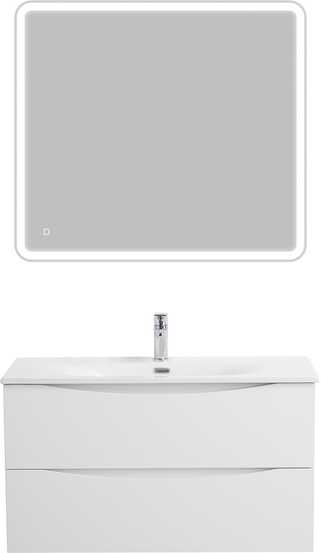 Мебель для ванной комнаты BelBagno Marino-cer-n 90 подвесная, bianco opaco