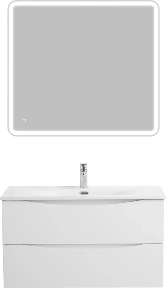 Мебель для ванной комнаты BelBagno Marino-cer-n 90 подвесная, bianco opaco