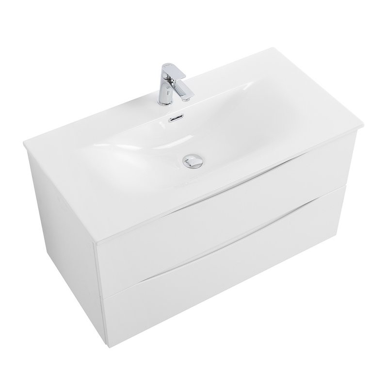 Мебель для ванной комнаты BelBagno Marino-cer-n 90 подвесная, bianco opaco