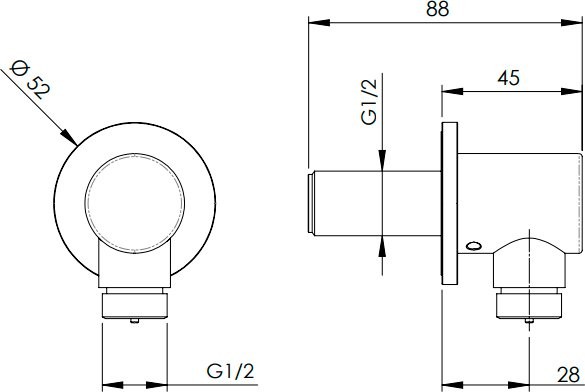 Шланговое подключение Remer SS309