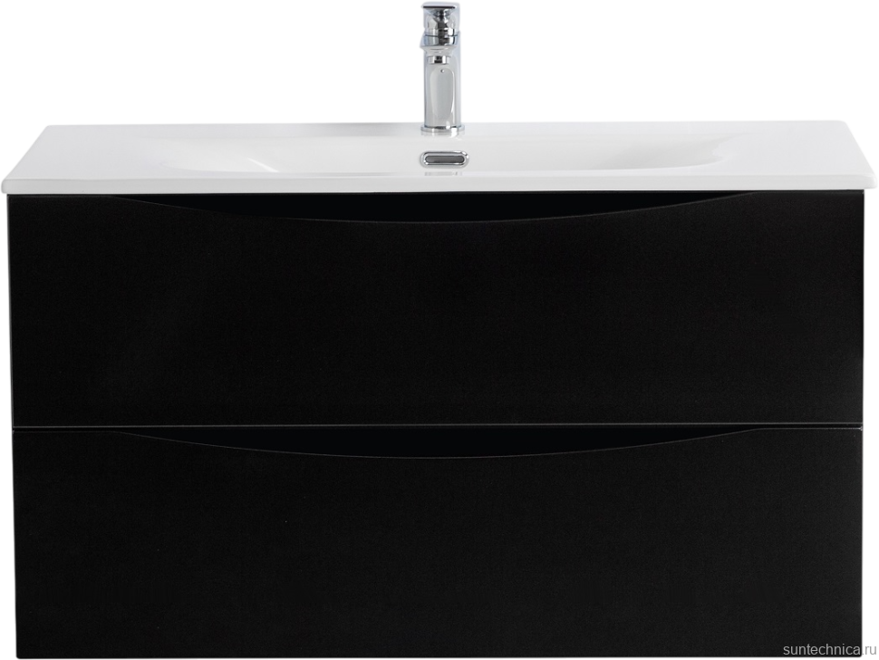 Тумба под раковину BelBagno Marino-cer-mini 80 подвесная, nero lucido