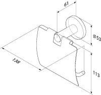 Набор Держатель AM.PM X-Joy A85A341422 + Ершик A85A33322