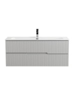 Мебель для ванной комнаты Cezares Duet-n 120 подвесная, 2 ящика, жемчужная серая