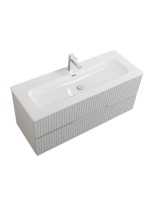 Мебель для ванной комнаты Cezares Duet-n 120 подвесная, 2 ящика, жемчужная серая