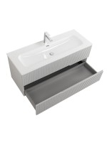 Мебель для ванной комнаты Cezares Duet-n 120 подвесная, 2 ящика, жемчужная серая