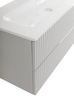 Мебель для ванной комнаты Cezares Duet-n 120 подвесная, 2 ящика, жемчужная серая