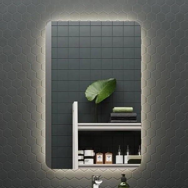 Зеркало KERAMA MARAZZI Pro 55 белое, с подсветкой