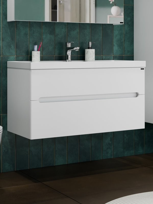 Мебель для ванной комнаты СаНта Лондон 100 подвесная