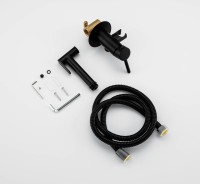 Гигиенический душ Frap F7505-6 со смесителем, С ВНУТРЕННЕЙ ЧАСТЬЮ, черный